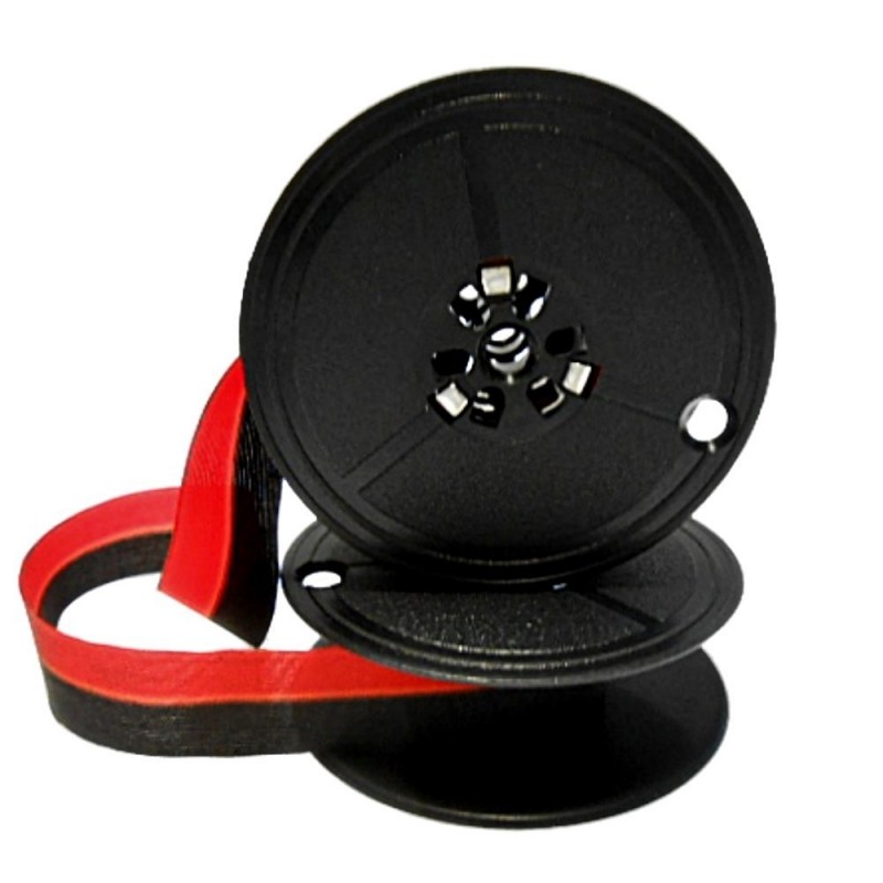 Farbband - schwarz/rot - für die Seiko Precision 8700- Gr.5 -Farbbandfabrik O...