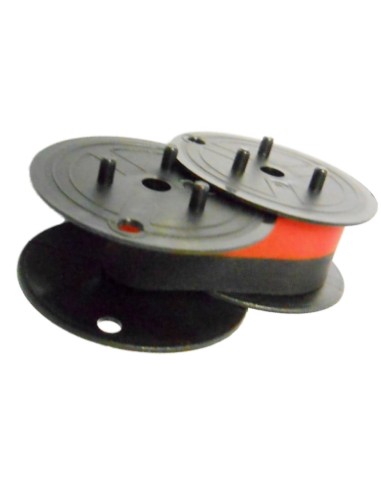 5xFarbband - schwarz-rot- für Nasco NR 320 als Doppelspule für NR320 Gr.51- F...