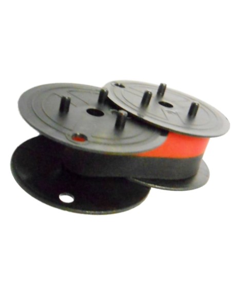 5xFarbband - schwarz-rot- für Nasco NR 320 als Doppelspule für NR320 Gr.51- F...